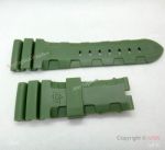 Replica Panerai Watch Bands Luminor Submersible Green Rubber Strap 26mm